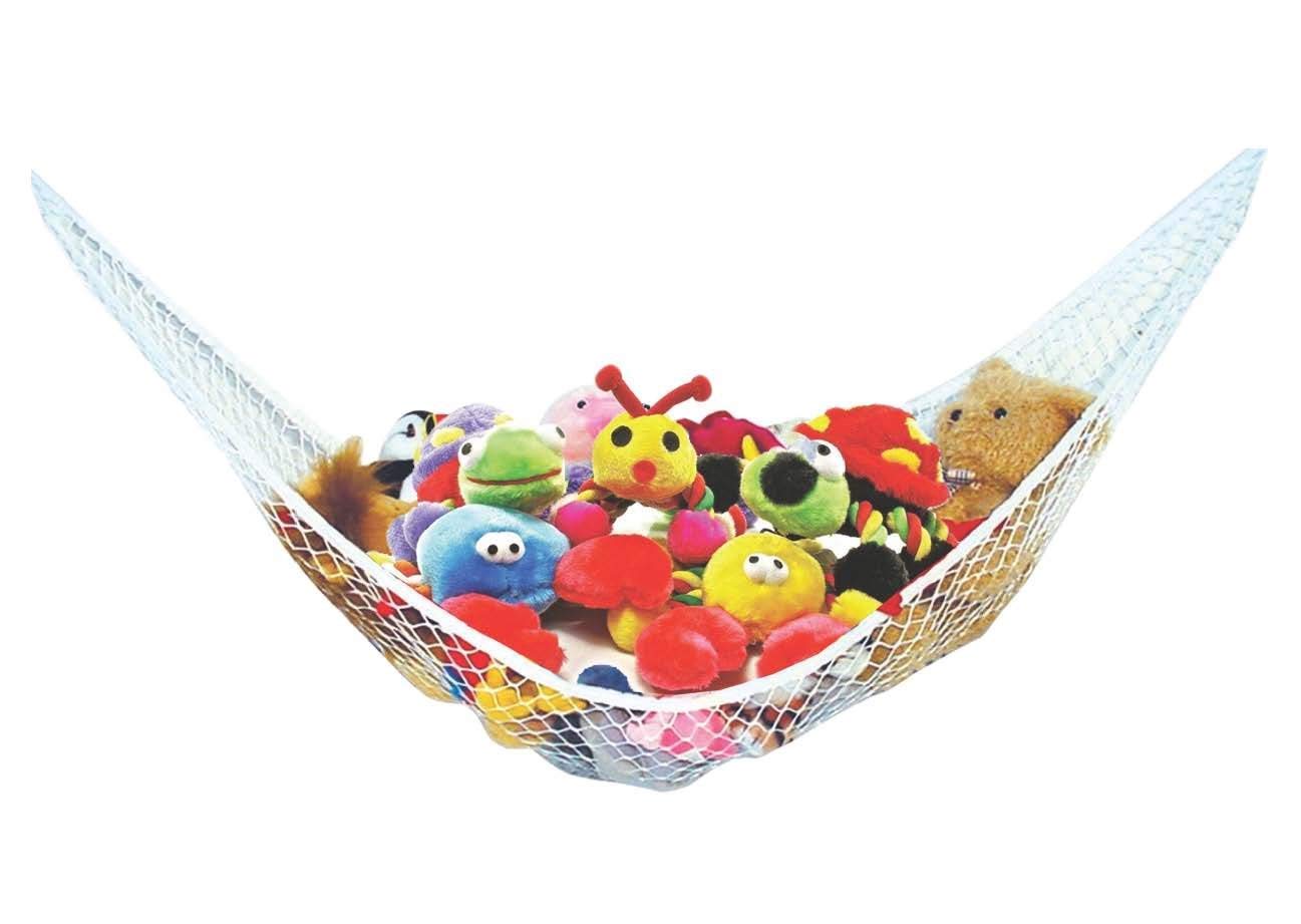 Enovoe Stuffed Animal Toy Hammock - Hanging Storage Net - Toy Organizer for Clean, Organized and Orderly Room - Comes with an E-