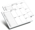 Weekly To Do List Notepads (2 Pack, 50 Pages Each) Task Pad Planner W/Daily Checklist, Priority Todo & Note Sections. Desk Noteb
