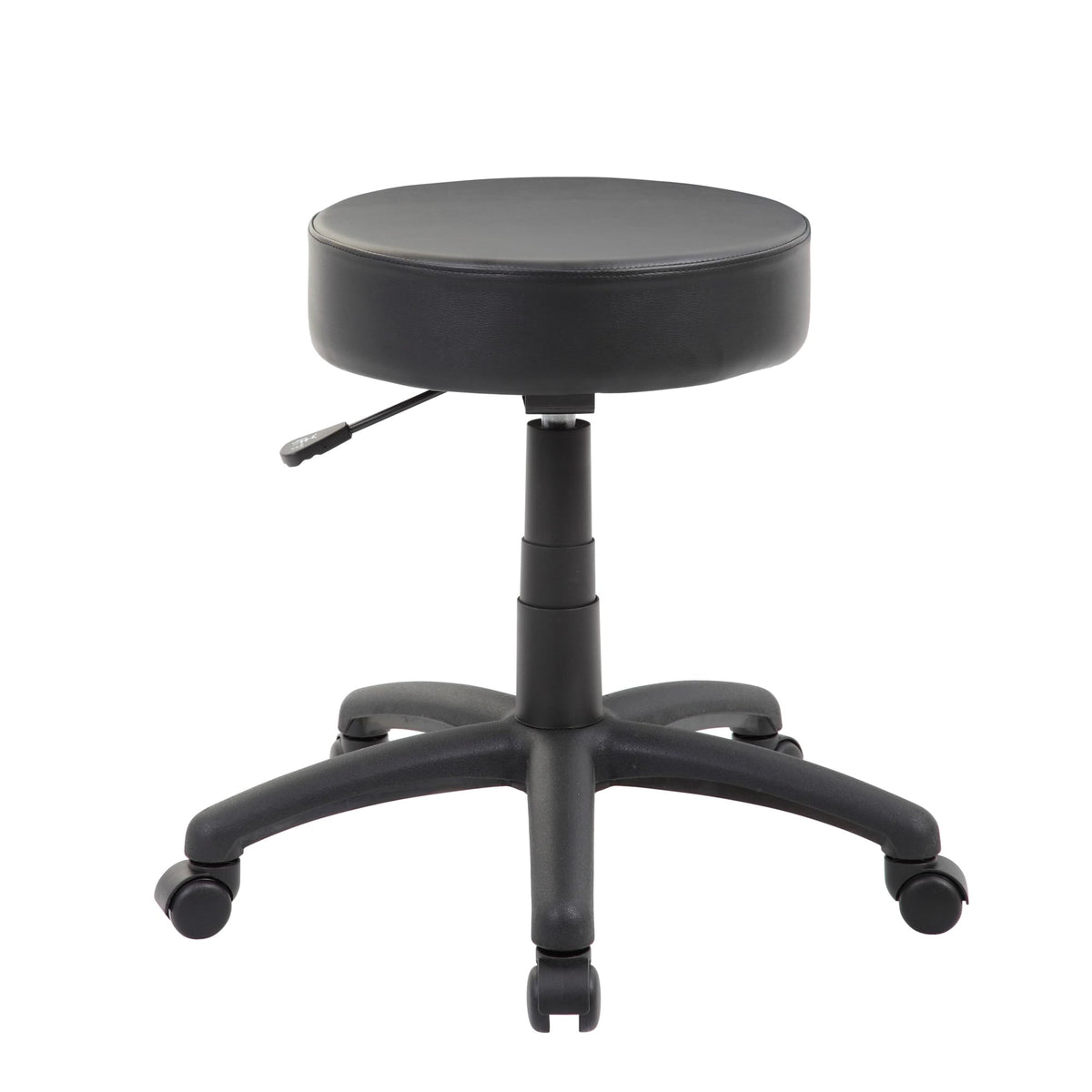 Casafoyer Adjustable Vinyl Office Chair With Dualwheel Casters  Black ( Pack Of 2 )