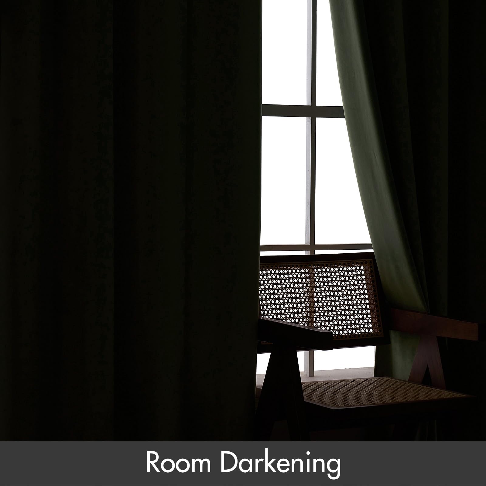 Miulee Velvet Curtains Sage Green Thermal Insulated Blackout Curtain Drapes For Bedroom Living Room Darkening 72 Inches Long Curtains Panels Rod Pocket Set Of 2