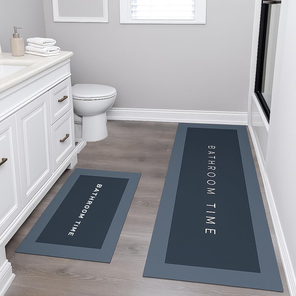 Javilant designer Bath Mats Non Slip AntiSkidMemory Foam Bathroom Shower,and Tub Rectangle Rugs Super AbsorbentQuick Dry|Wate