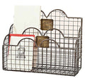 Letters In Mail Caddy - Aged Nickel