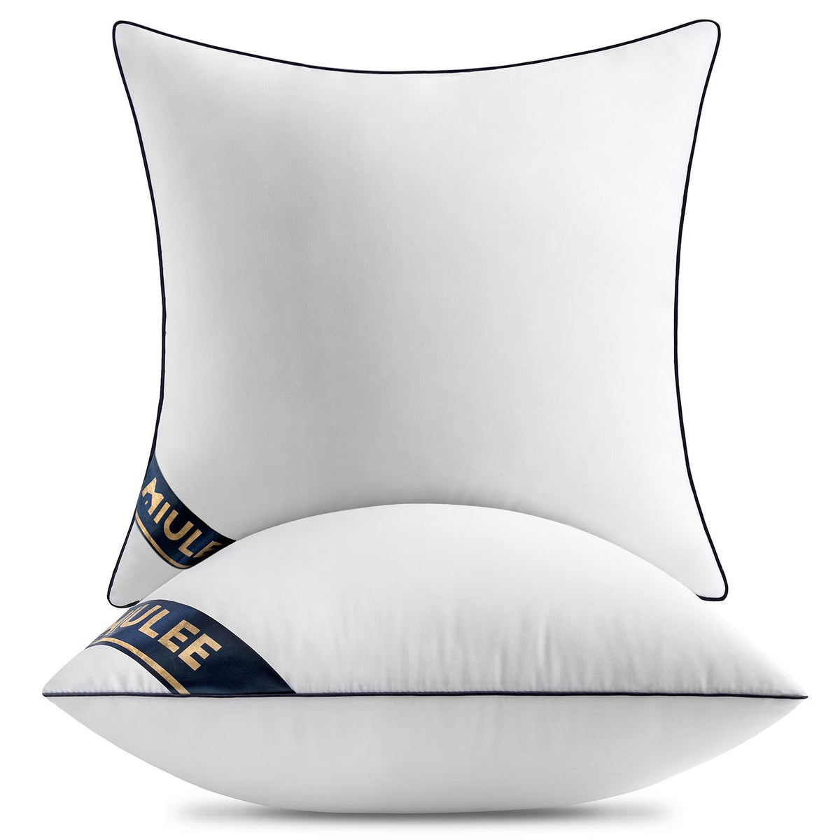 Miulee 17X17 Pillow Inserts Set Of 2 Throw Pillows 17 Inch Premium Down Alternative Pillow Inserts Decorative Pillow Stuffer For Sofa, Couch (17X17 Inch, Set Of 2)