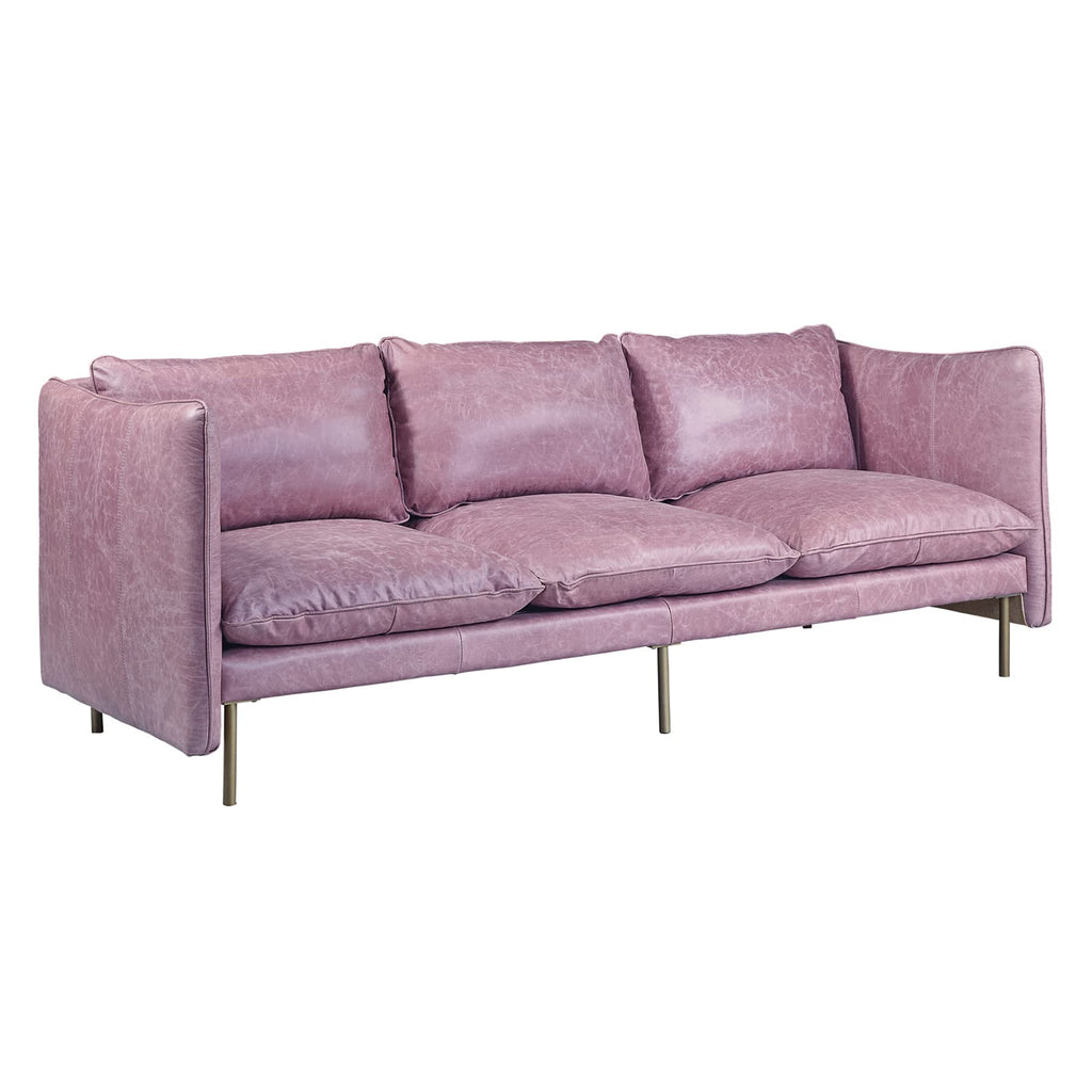 Acme Metis Sofa in Wisteria Grain Leather