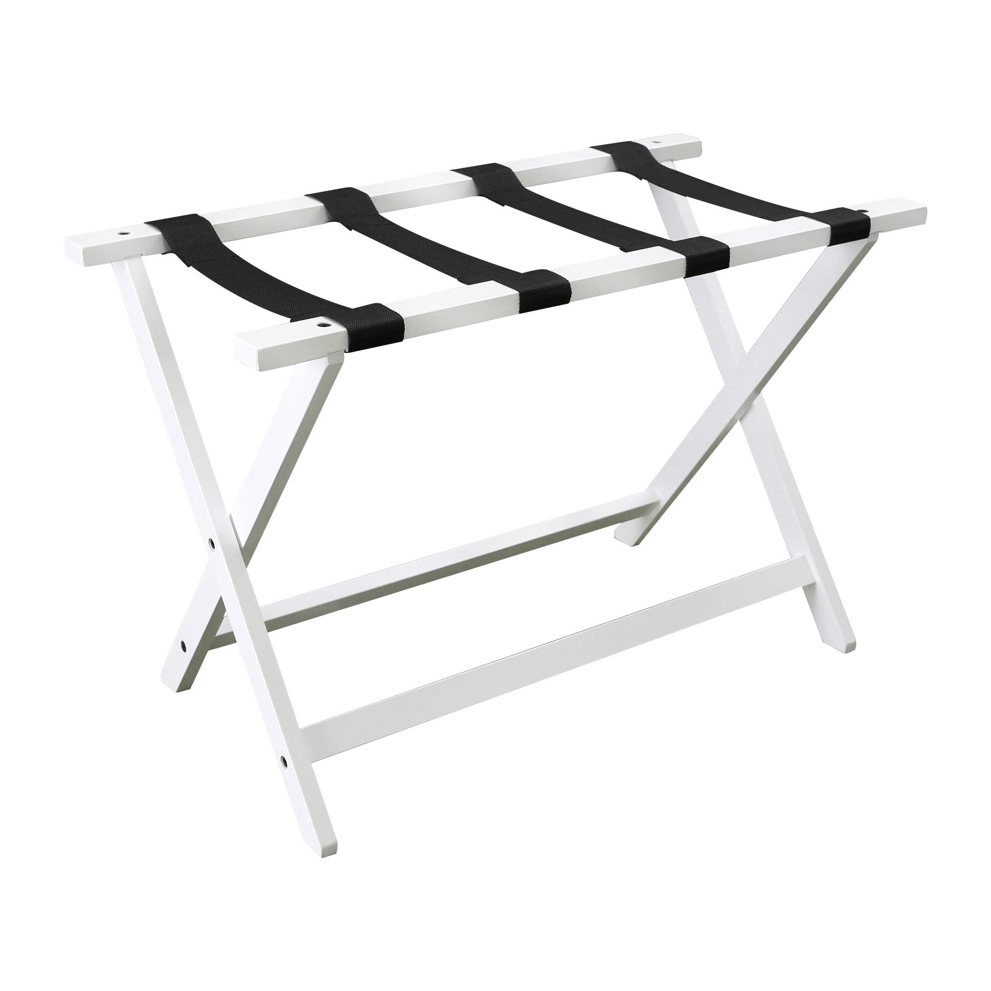 Heavy Duty 30" Extra Wide Luggage Rack - White