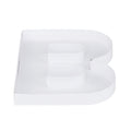 WENPACK 8 Small Fillable Cardboard Letter Shaped Paper Mache Cutouts Candy Tray Food Container (B)