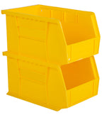 Hudson Exchange 9-1/2'' X 6'' X 5'' Plastic Stackable Storage Bin And Hanging Container (Yellow)