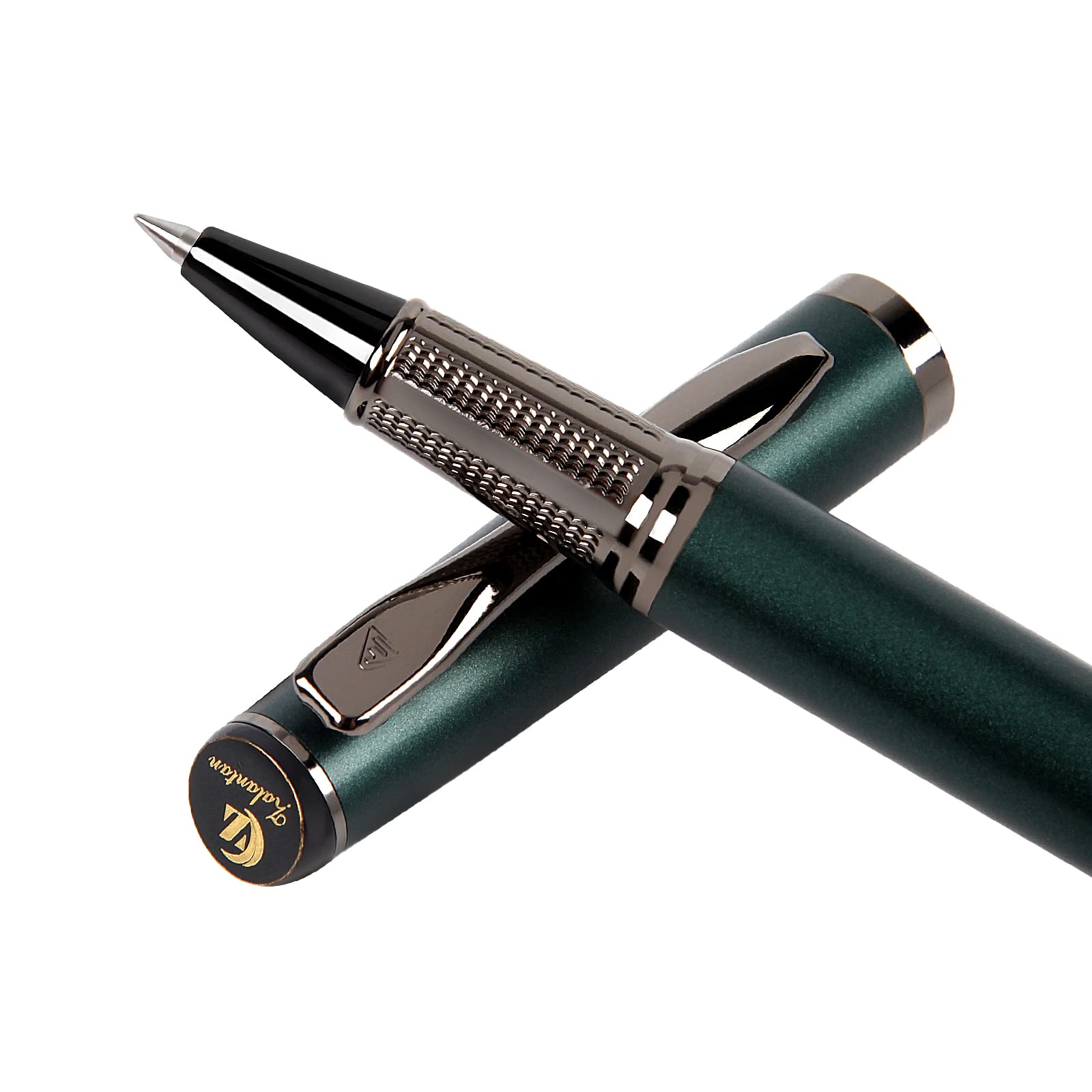 Zalantan Liquid Ink Rollerball Pen,Essential Business Nice Pens,Metal Pen Smooth Writing Stylish Design Effortless Writing,Luxur