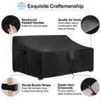 Outdoorlines Outdoor Waterproof Patio 3-Seater Couch Cover - Uv Resistant Patio Sofa Furniture Covers Weatherproof Heavy Duty Glider Covers For Outdoor Furniture, 76Wx32.5Dx33H Inches, Black