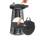 NUMANU 2025 Upgraded Padded Collapsible Stool, Max 620lbs 2.5-18 H Adjustable Portable Folding Stool for Adults, Retractable Fol