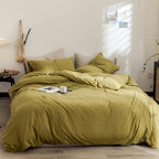 Clothknow Moss Green Comforter Set King Chartreuse Bedding Comforter Set Yellow Green Bedding Sets Green Bed Comforter Sets 3Pcs King Size Comforter Sets