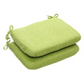 Pillow Perfect Pompeii Solid Indoor/Outdoor Patio Seat Cushions Plush Fiber Fill, Weather And Fade Resistant, Round Corner - 15.