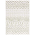 SAFAVIEH Tulum Collection Area Rug - 6 x 9, Ivory & Sage, Moroccan Boho Distressed Design, Non-Shedding & Easy Care, Ideal for