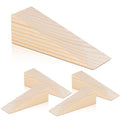 Elesunory 20 Pack Wooden Wedges For Chair Caning Supplies, Non Slip Wood Door Stopper, Triangle Wood Block For Chair Caning Door