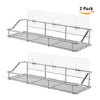 Odesign Transparent Adhesive For Shower Caddy Basket And Bathroom Shelf [2 Pack]