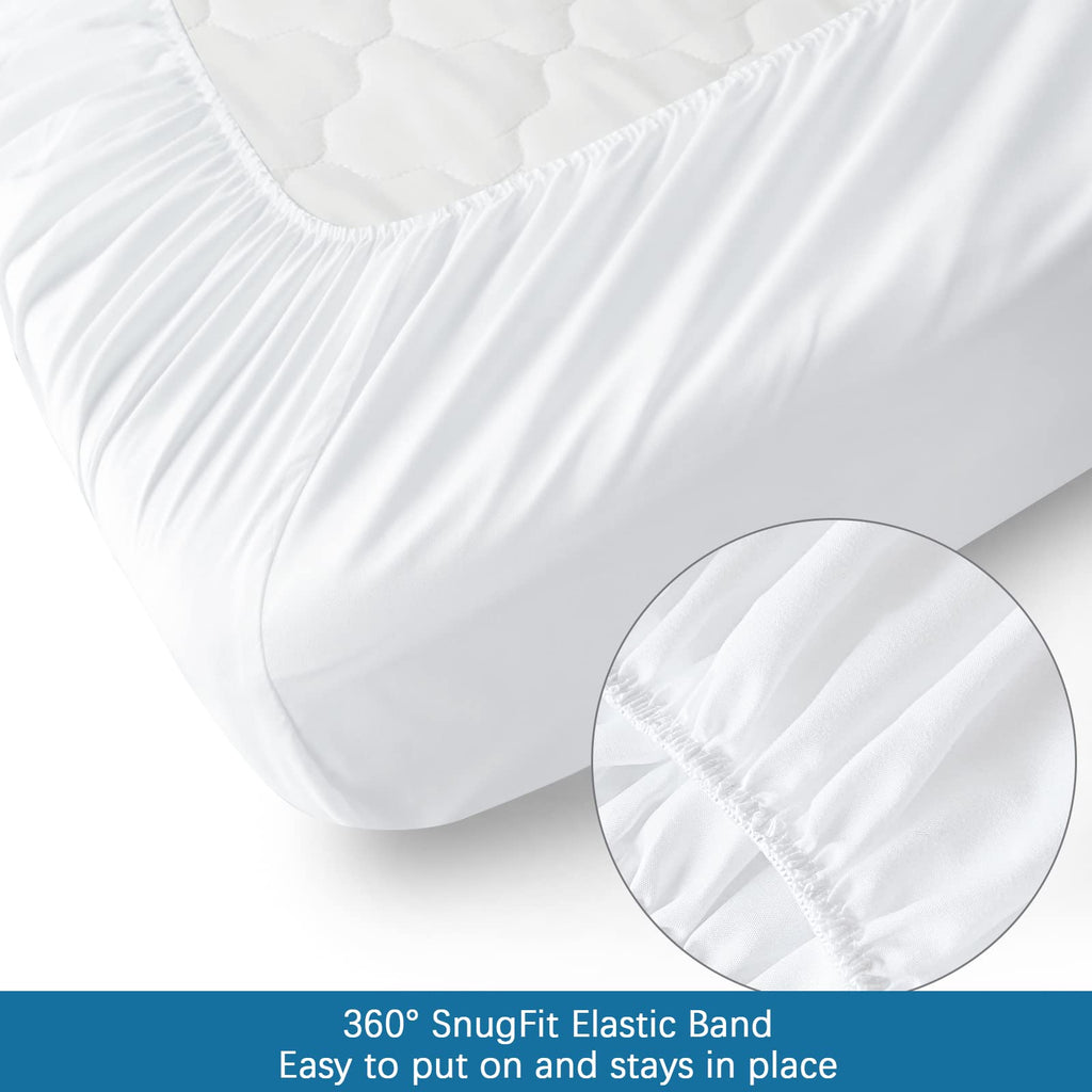 Springspirit Cot Sheets 30'' X 75'' X 9'', 4 Piece Cot Sheet Set (2 Pack), Cot Size Fitted Sheets With Narrow Twin/Camp Bunk/Rvs