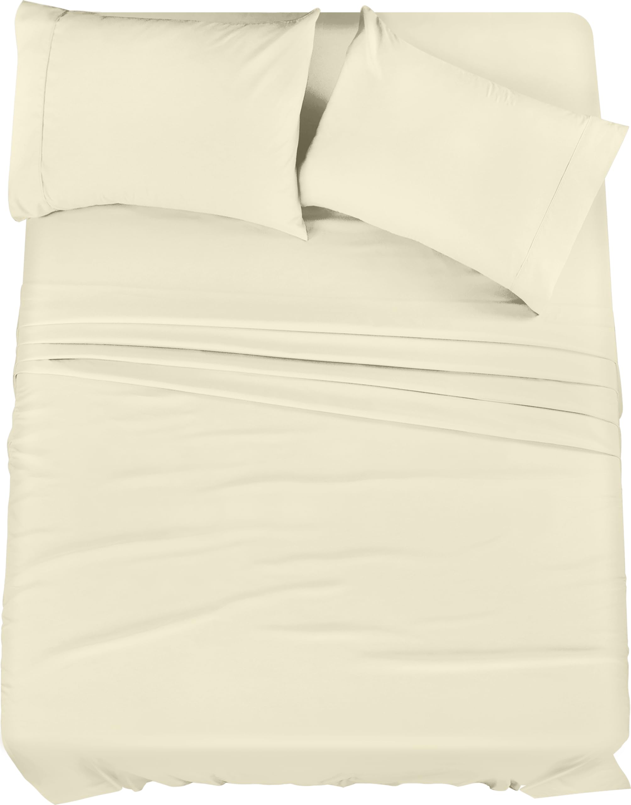Utopia Bedding Full Bed Sheets Set - 4 Piece Bedding - Brushed Microfiber - Shrinkage And Fade Resistant - Easy Care (Full, Ivor