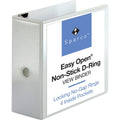 Sparco 26965 Locking D-Ring View Binder,5-Inch Capacity,11-Inch X8-1/2-Inch ,White