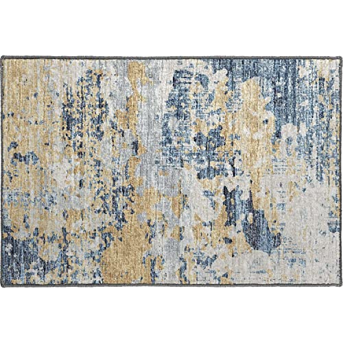Camberly Cm4 Blue Casual Rug Rectangle 3' X 5'