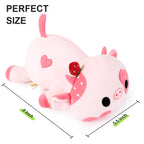 Onsoyours Strawberry Cow Plush Toy 9 Inch Polyester Pink