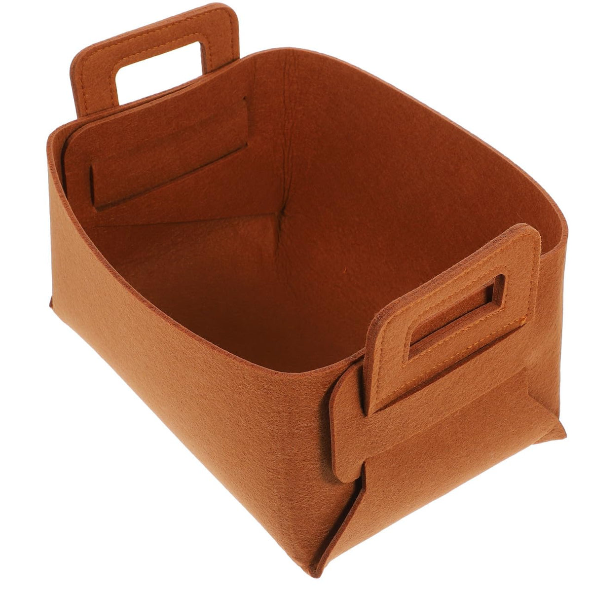 PRETYZOOM Laundry Basket Foldable Laundry Basket with Handle Brown