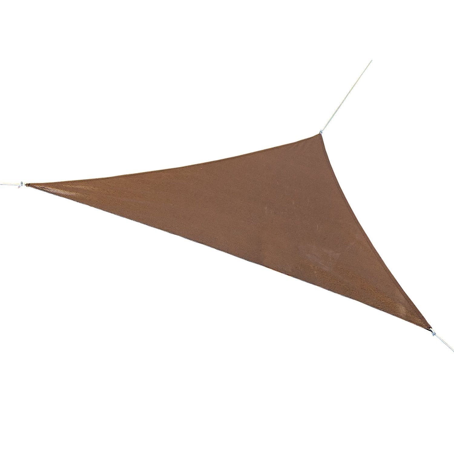 Coolaroo Ready-To-Hang Triangle Shade Sail Canopy, Mocha, 13 Feet
