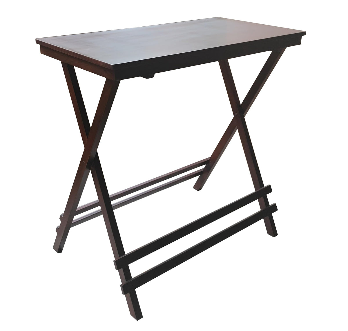 Fplus Teak Wood Folding Table, 32X16X30 Inches | Portable Foldable Table For Dining, Bedroom, Balcony & Indoor Use