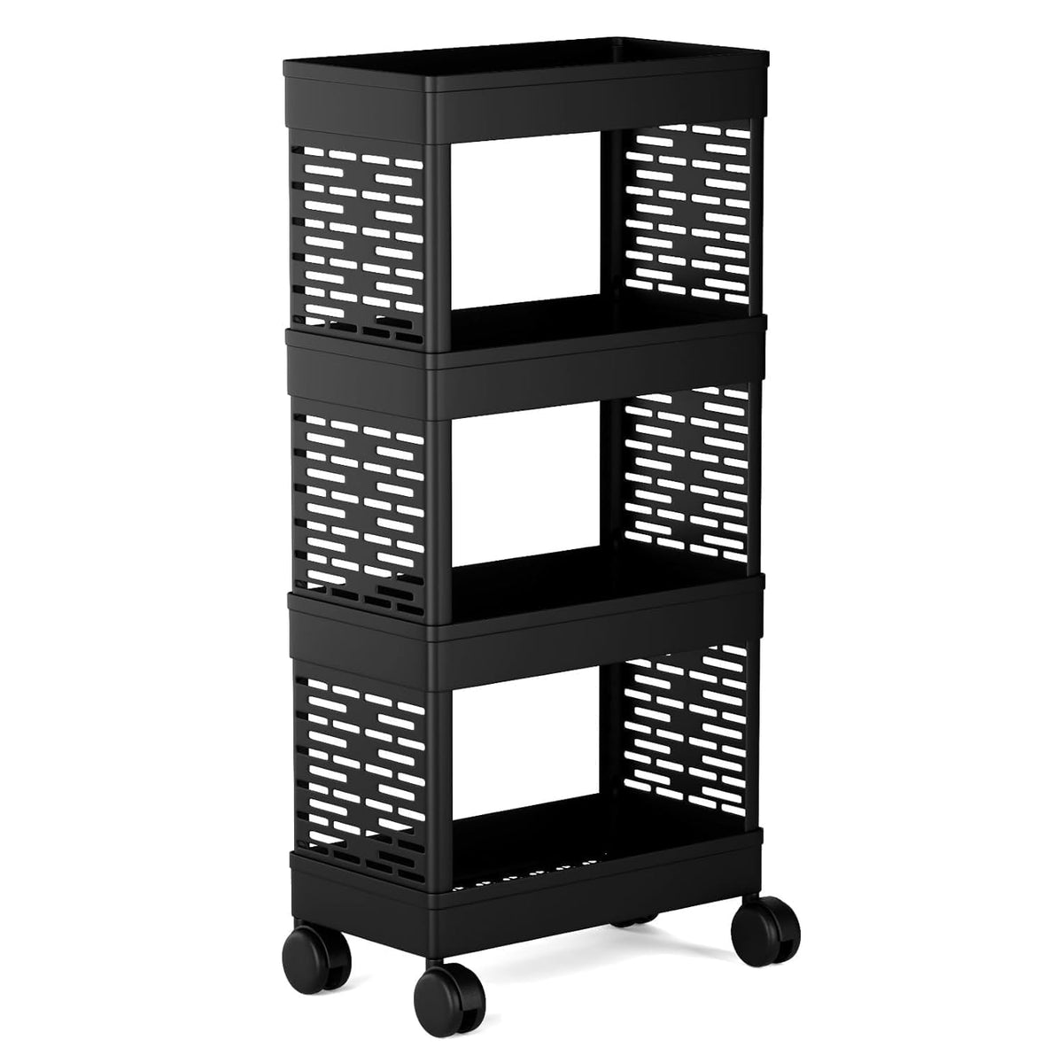 Privilon Innovation Plastic Multipurpose 4Tier Floor Mount Corner Shelf Kitchen Organizer Rack/Storage Shelf/Dish Rack/Storage