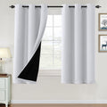H.VERSAILTEX 100% Blackout Curtains for Bedroom Thermal Insulated Blackout Curtains 63 inch Length Full Light Blocking Curtains 