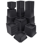 ANNKUT Bed Risers 12 inch Heavy Duty,Elevation in Heights 1,2,3,4,5,6,7,8,9,10,11,12 Inch,Adjustable Furniture Risers for Chair 