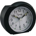 Equity by La Crosse Black Quartz Analog Clock with Ascending Alarm