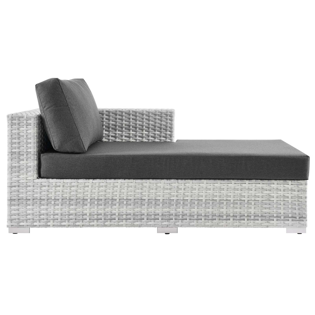 Modway EEI-4304-LGR-CHA Right Chaise, Light Gray Charcoal