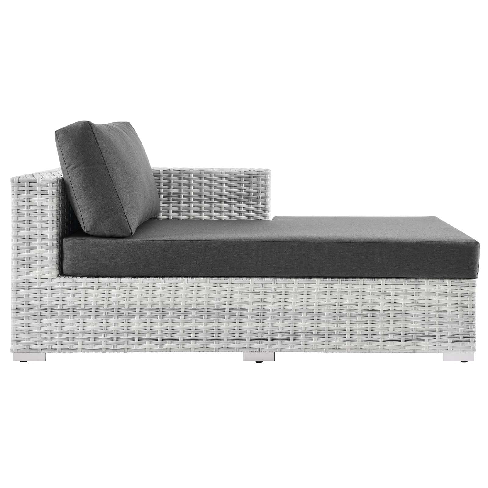 Modway EEI-4304-LGR-CHA Right Chaise, Light Gray Charcoal