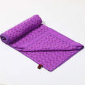 IntoBetterLife IBL-Yoga Towel, Hot Yoga Mat Towel - Sweat Absorbing Non-Slip for Hot Yoga, Pilates and Workout, 24x72 inches wit