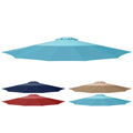 Simple Deluxe 9' Patio Outdoor Table Market Yard Umbrella Replacement Top Cover With 8 Ribs, 9Ft Canopy, Turquoise Canopy (Replacement Canopy Only Fits 9 Ft 8 Ribs Patio Umbrella)