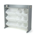 Humble Crew Inspire Toy Organizer with Shelf and 9 Storage Bins, Grey/White