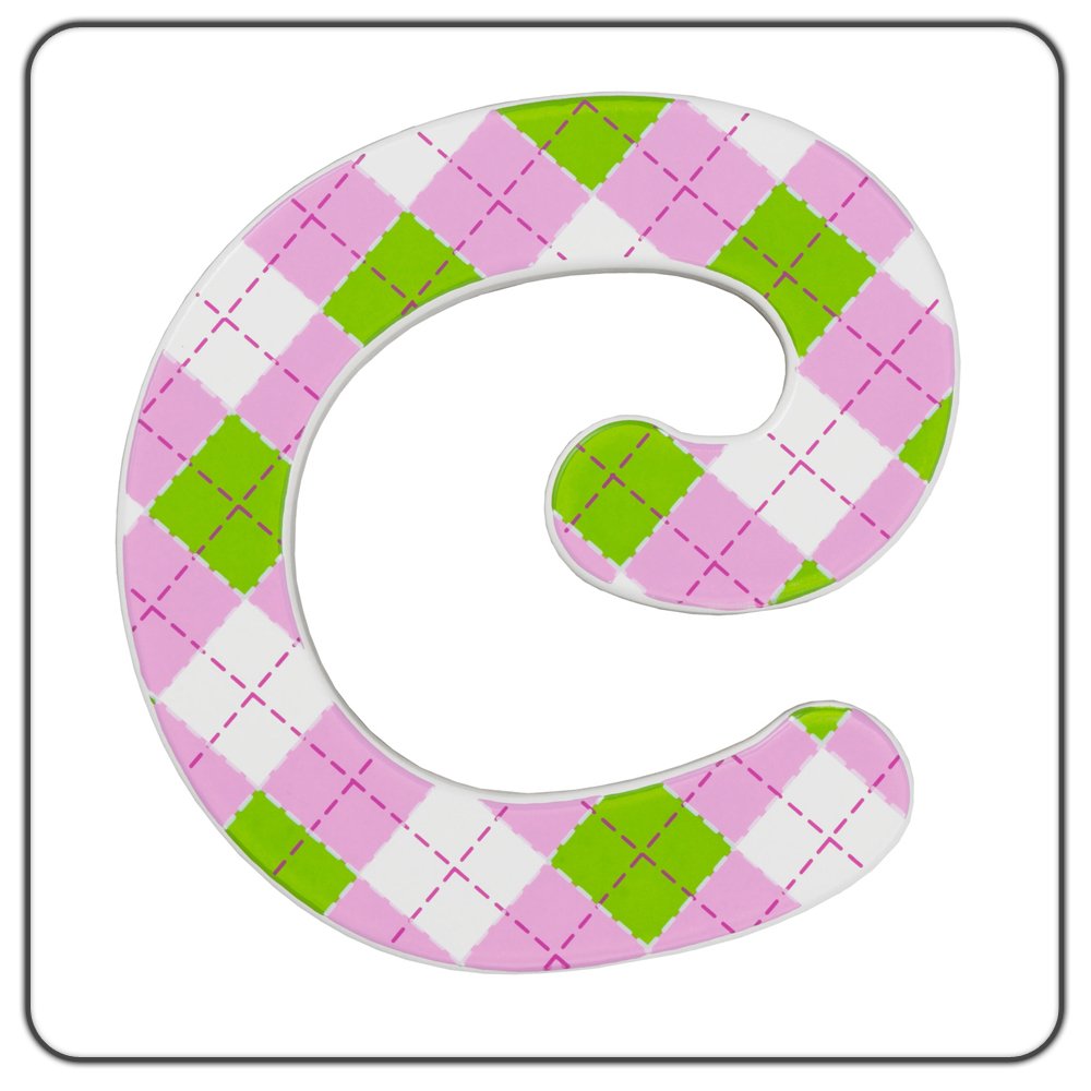 6-Inch Wall Hanging Wood Letter Sweet Pattern c