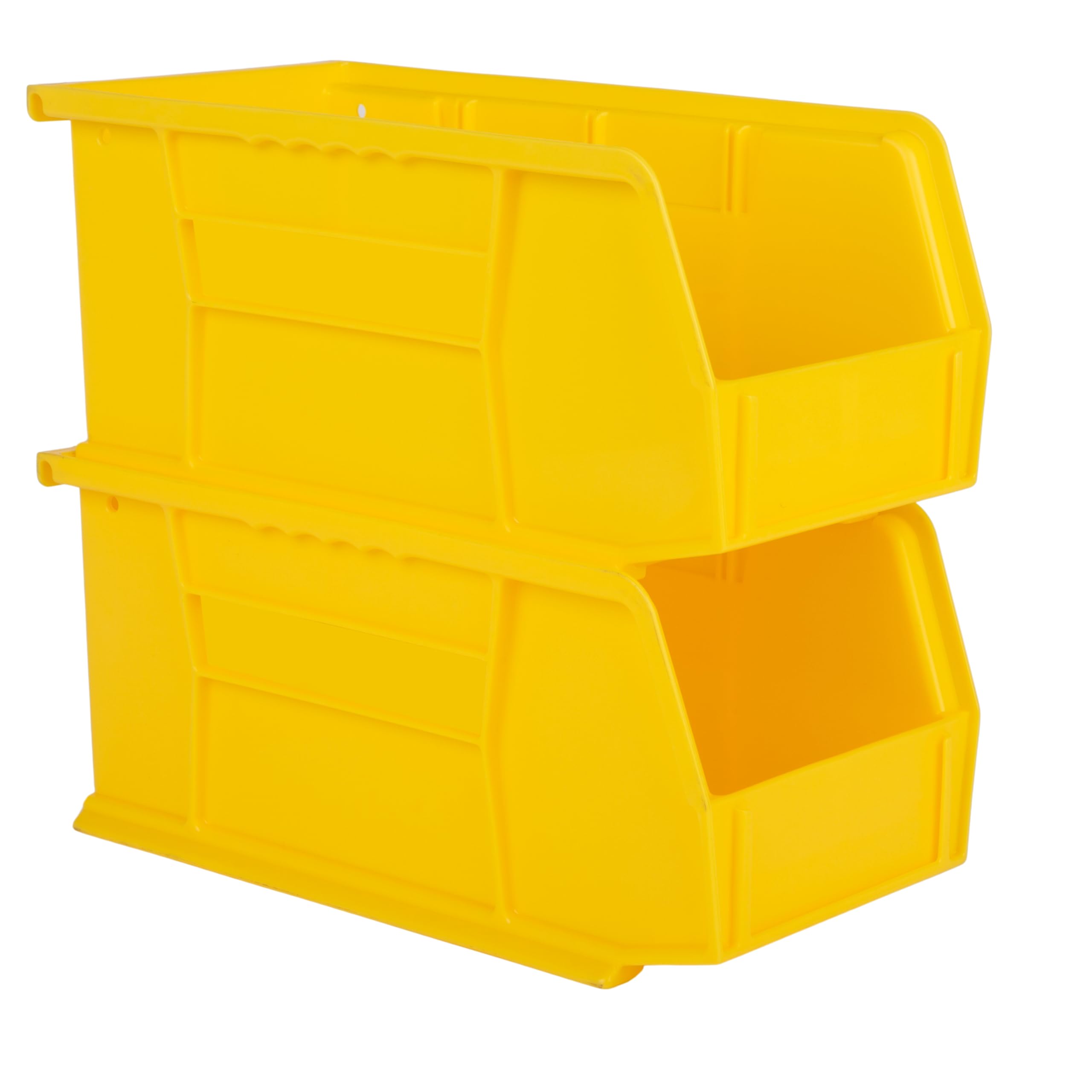 Hudson Exchange 11'' X 5-1/2'' X 5'' Plastic Stackable Storage Bin And Hanging Container (Yellow)