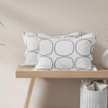 Huesland By Ahmedabad Cotton 144 Tc Cotton Pillow Covers Set Of 2  White (Grey Circles)
