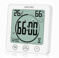 GXSTWU Digital Shower Clock, Bathroom Timer Clock, Waterproof for Water Spray, Count Up Count Down Alarm, Touch Screen Timer, Te