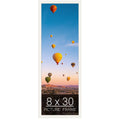 wallsthatspeak 8x30 white Picture Frame for Puzzles Posters Photos or Artwork