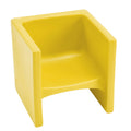 Childrens Factory Cube Chair, Yellow, CF910-010, Flexible Seating Classroom Furniture for Kids Playroom, Daycare or Preschool, 