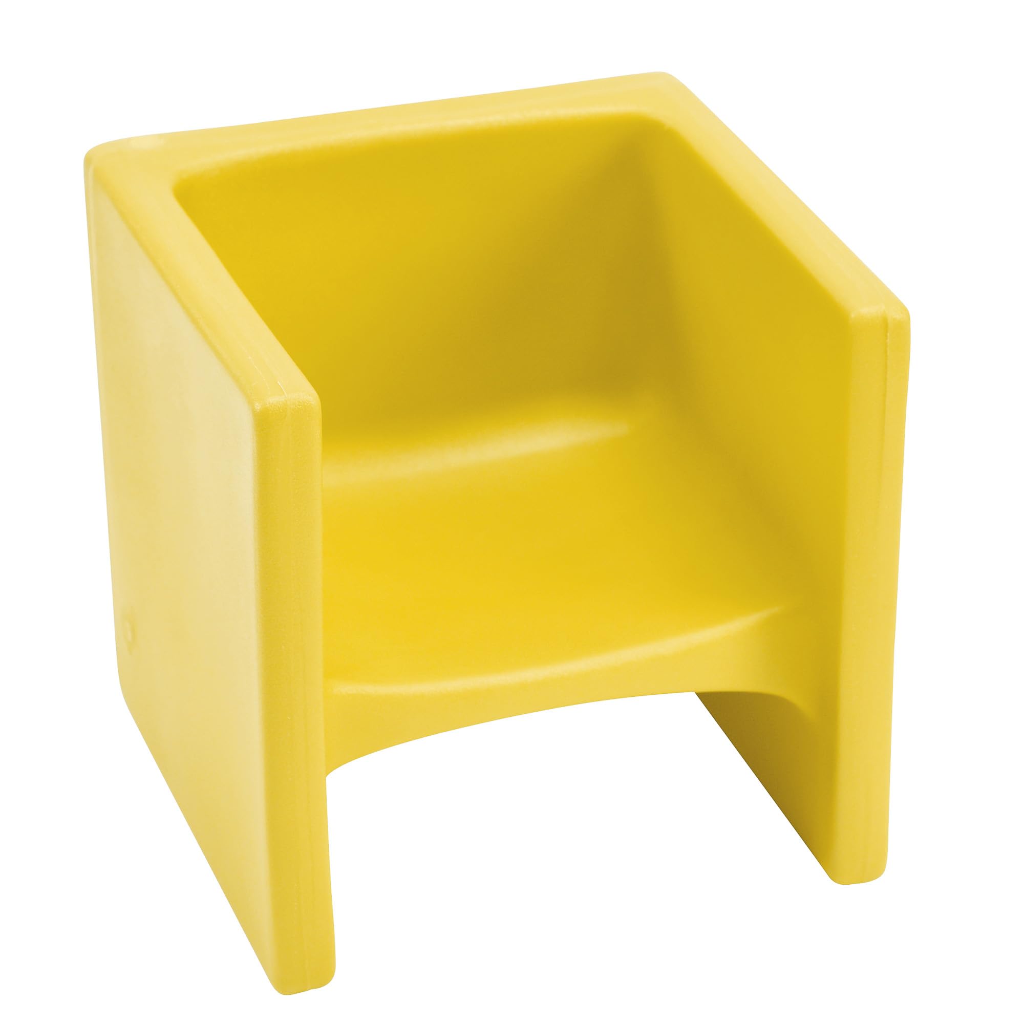 Childrens Factory Cube Chair, Yellow, CF910-010, Flexible Seating Classroom Furniture for Kids Playroom, Daycare or Preschool, 
