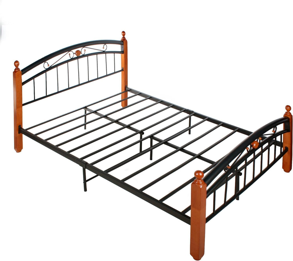 Woodpeckers Furniture And Mattress Lexus Metal & Wood Bed Frame Queen