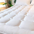 Unilibra Queen Size Bamboo Mattress Pad Cooling, Quilted Fitted Mattress Protector Pillow Top Mattress Cover With Deep Pocket Up