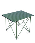 iClimb Ultralight Compact Camping Folding Table with Carry Bag (Reinforced Green - XL)