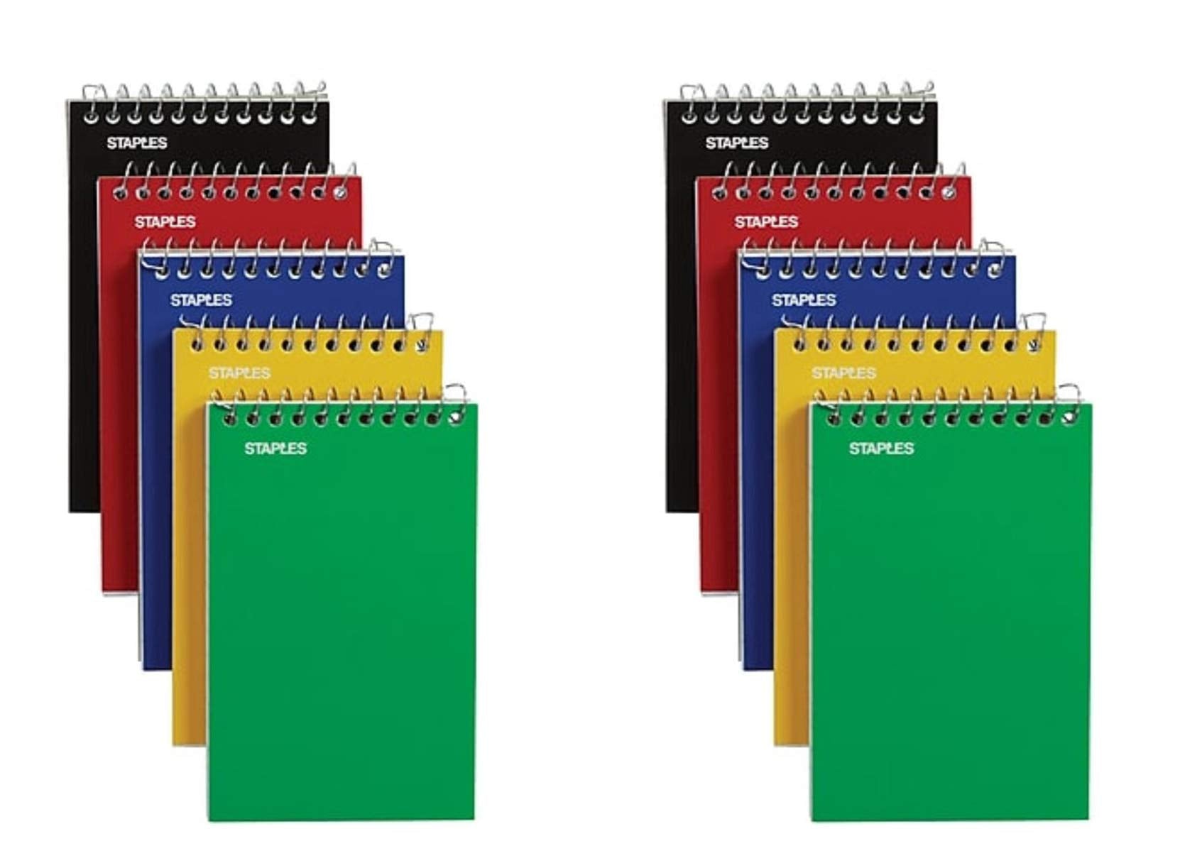 Staples Top Bound Memo Books, 3' X 5', 10/Pack (10 Pack)