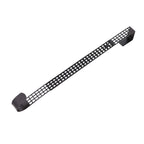 Haute Decor Hook & Lattice Metal Adjustable Length Over The Door Wreath Hanger, Matte Black (1 Pack) - Strong Unique Modern Desi