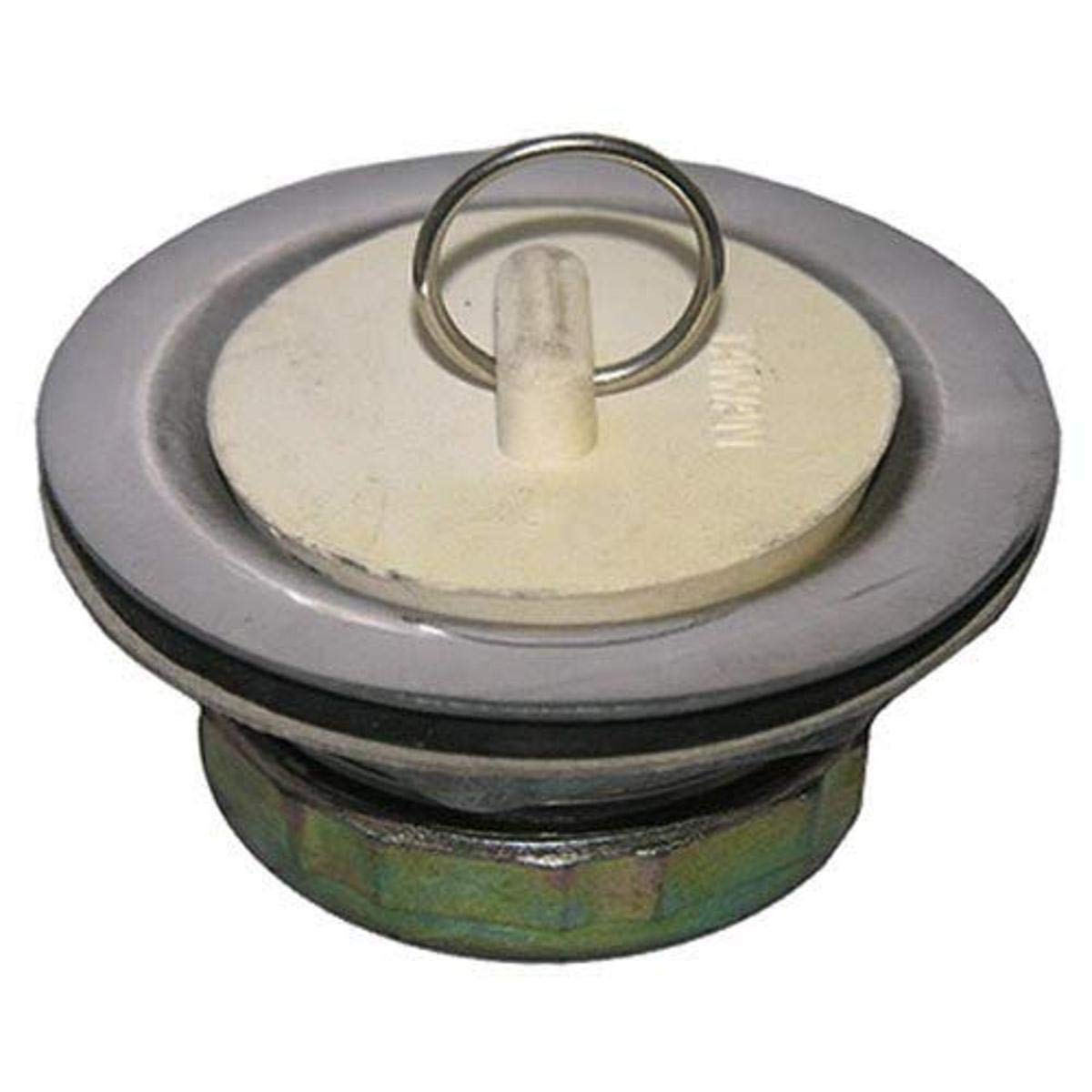 LASCO 031029 Chrome Laundry Tub Strainer with Stopper for 2Inch Opening with 11/2Inch Connections