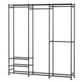 Sakugi Clothes Rack Adjustable Metal Wardrobe Closet, 70.8 x 12.6 x 76.5